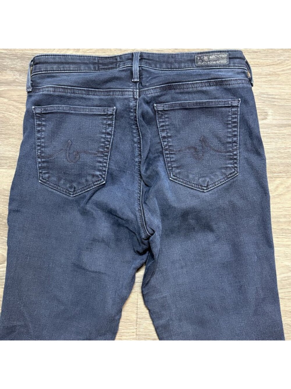 AG Adriano Goldschmied Prima Mid Rise Cigarette Skinny Jeans 28R Dark Wash USA - Picture 12 of 12